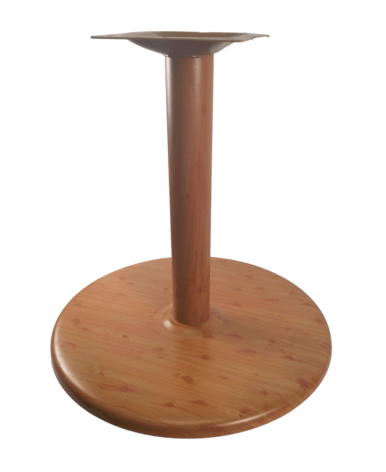 Stamped Steel Quick Ship “Wood-Grain” 30 Inch Round Table Base